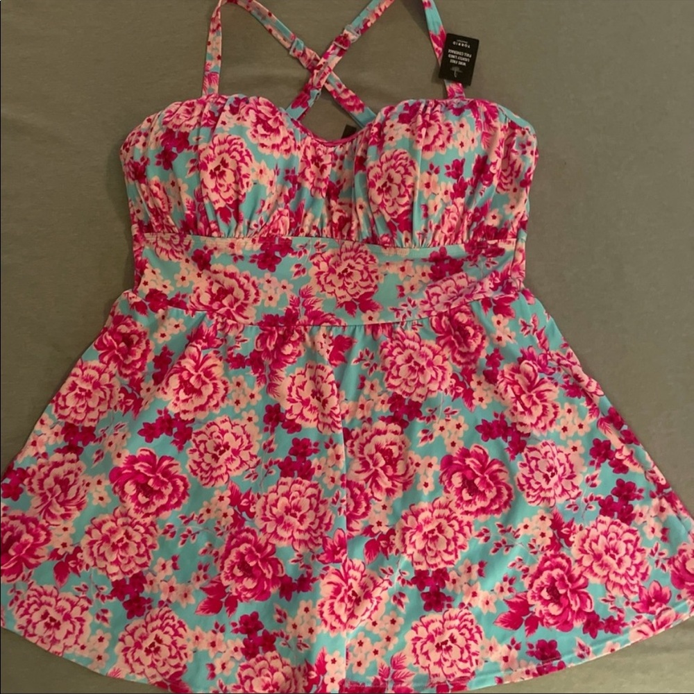 Torrid Floral Swim Dress Size 2 ♥️